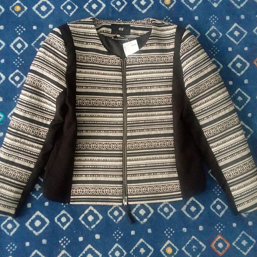 H&M Embroidered Tribal Print jacket